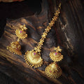 Kalash Maroon Stone Bridal Jewellery