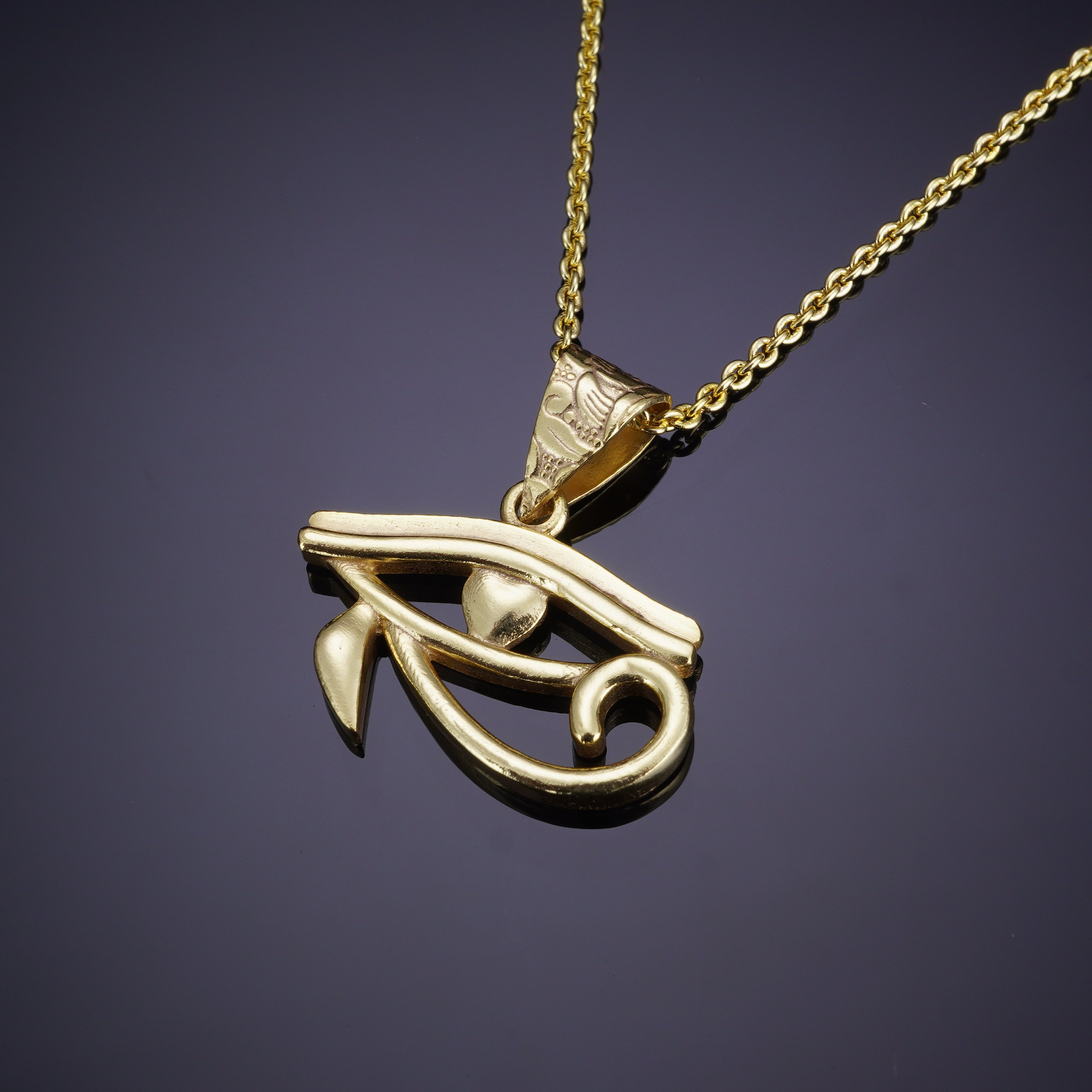 Buy Golden Evil Eye Necklace by FUSIO at Ogaan Online Shopping Site