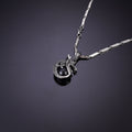 Rex Silver Black Pedant Necklace