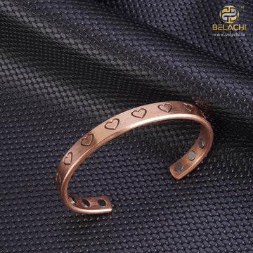 Heart Shape Healing Copper Kada