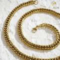 Gold Plated Luxuries Cube Chain