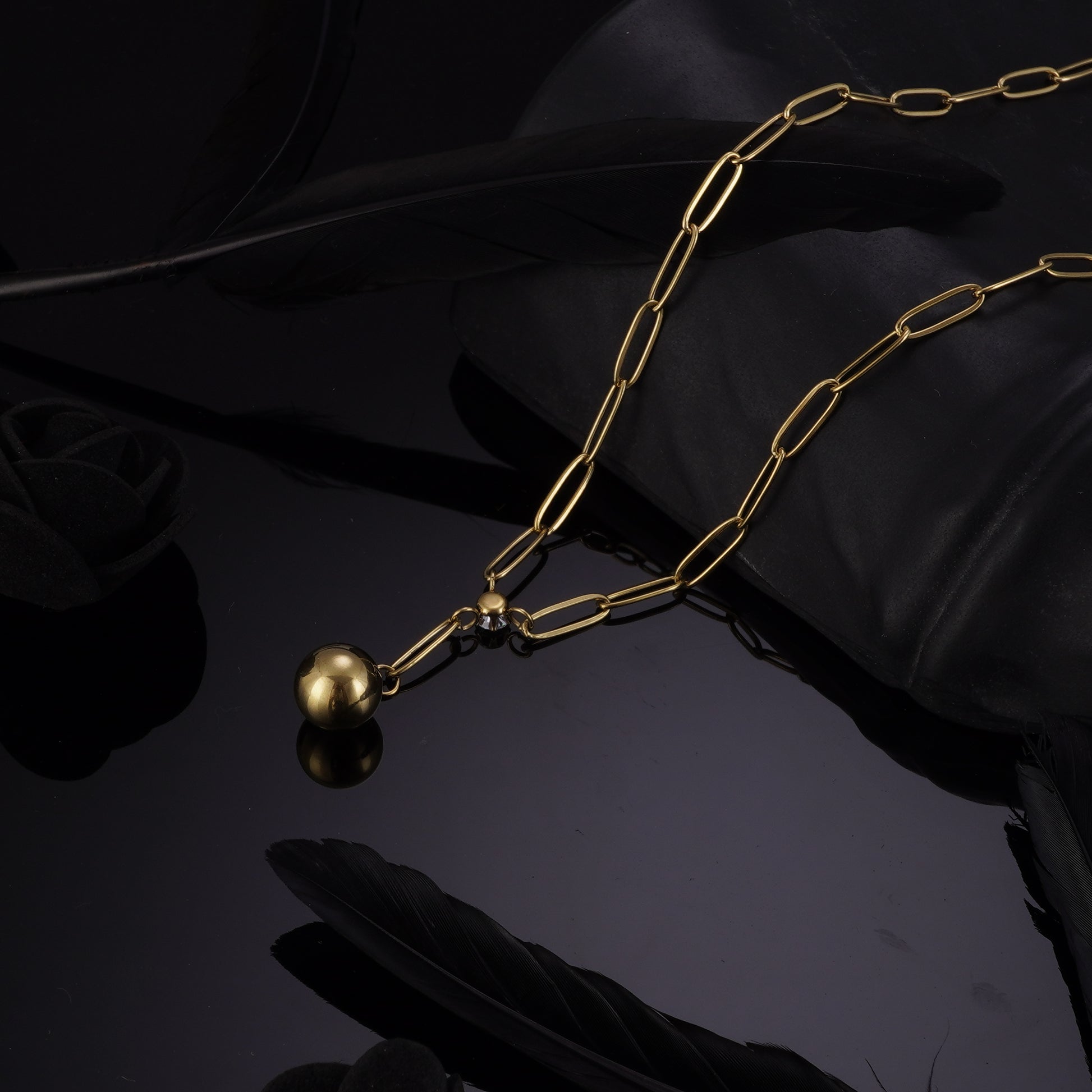 Ruler Gold Necklace