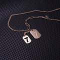 Seven Pedant Rosegold Necklace