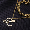 Sign Gold Necklace