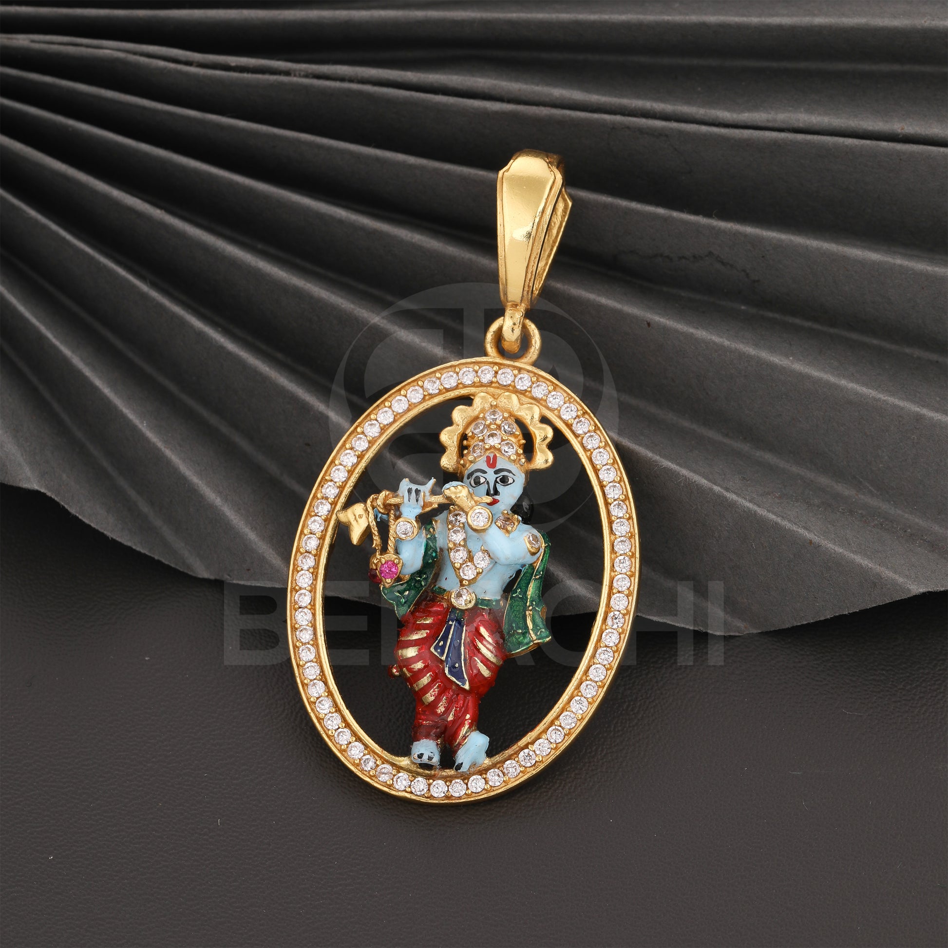 Gold Plated Premium Pendant With Diamond