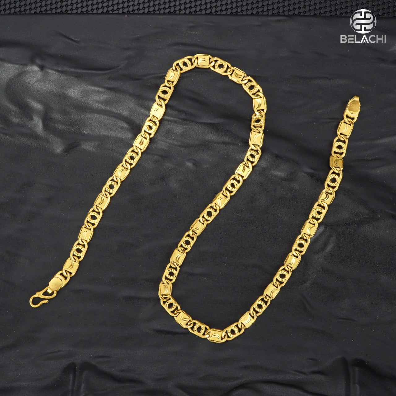 GOLD PLATED LUXURIES BISCUIT CHAIN