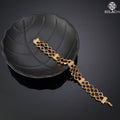 Double Line Rudraksha Rosegold Bracelete