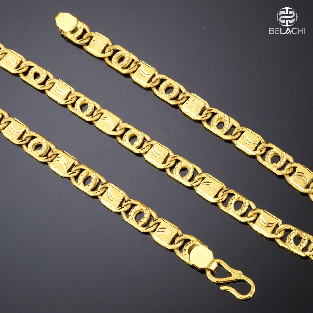 GOLD PLATED LUXURIES BISCUIT CHAIN