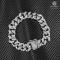 Godfather Diamond Silver Cuban Bracelete